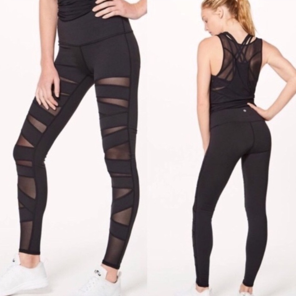 6 DAYS LEFT - Lululemon High Times Mesh Legging in Black